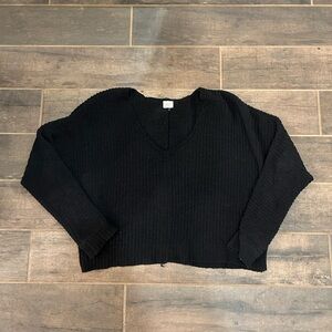 Tillys Black V-Neck Sweater